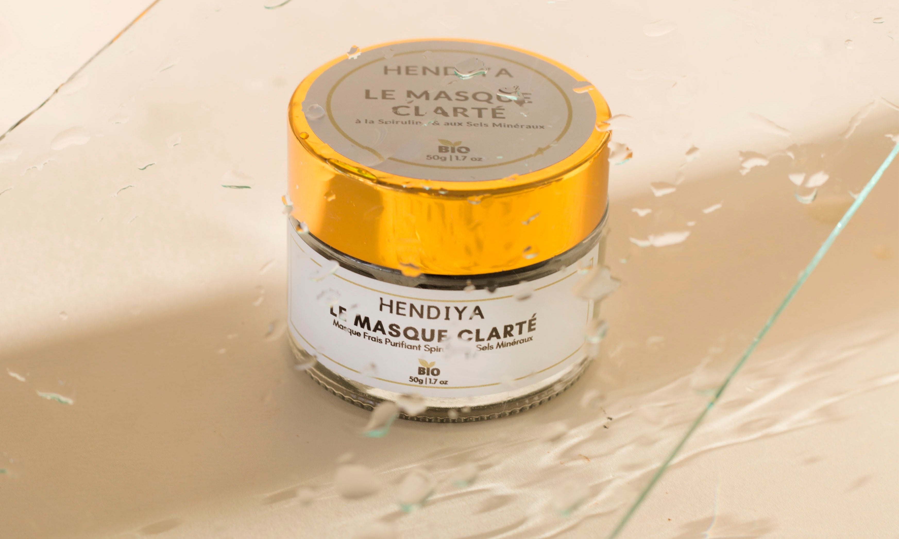 Le Masque Clarté, Hendiya® organic purifying mask with spirulina
