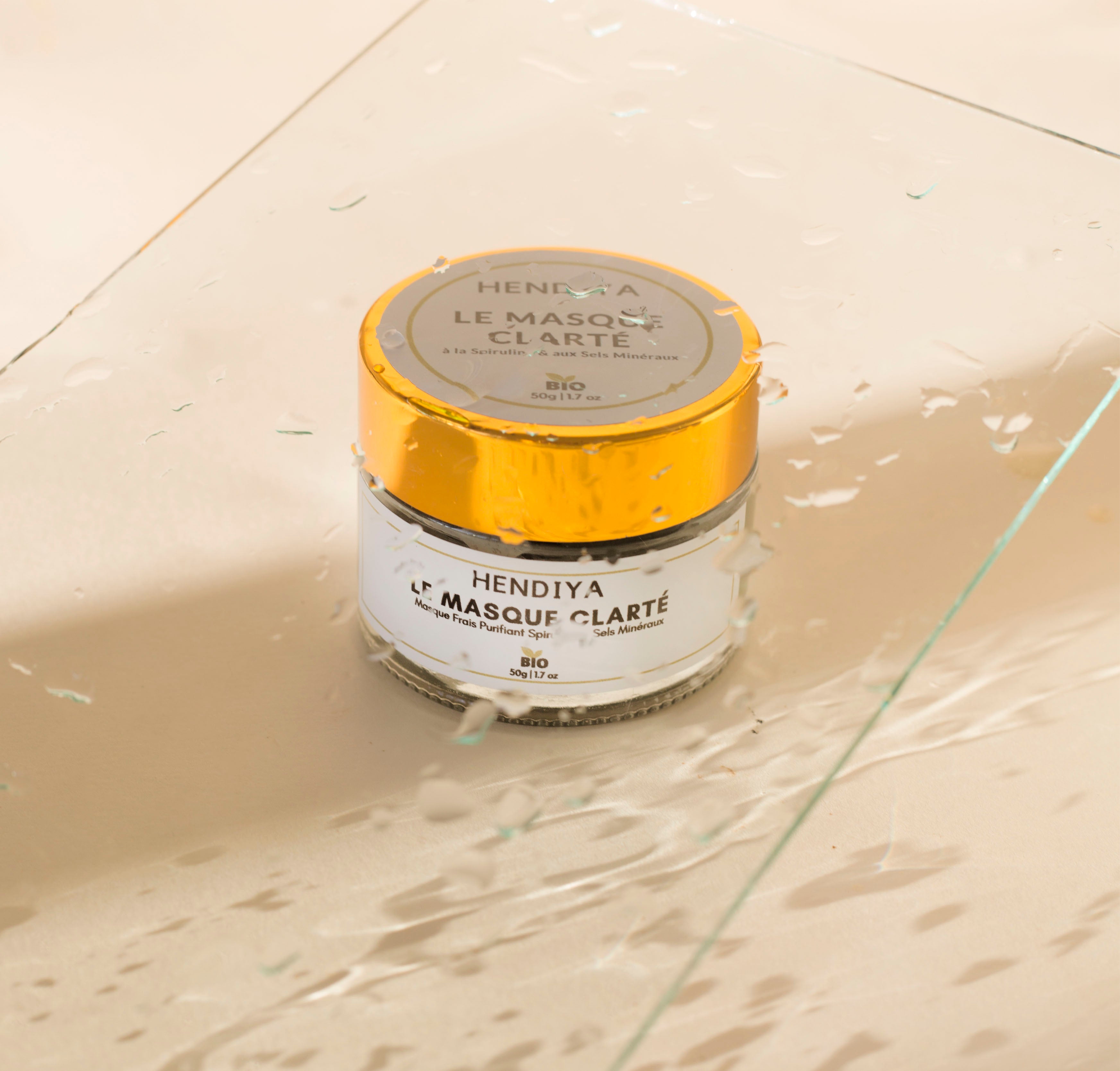 Le Masque Clarté, Hendiya® organic purifying mask with spirulina